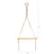 14" x 24" Handmade Macrame Wall Hanging with Wooden Shelf